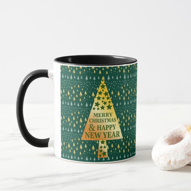 Eleganter Weihnachtsbaum Tasse (Mit Donut)