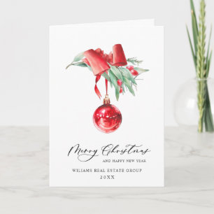 Eleganter Weihnachtsbaumschmuck Firmen-Gruß Feiertagskarte