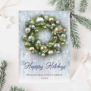 Eleganter Weihnachtsbaumschmuck Firmen-Gruß Feiertagskarte