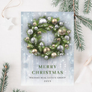 Eleganter Weihnachtsbaumschmuck Firmen-Gruß Feiertagskarte