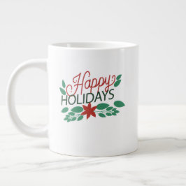 Eleganter Weihnachtsbecher – Klassischer Feiertags Jumbo-Tasse