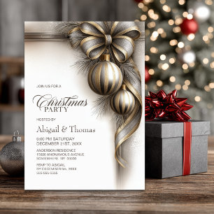 Eleganter Weihnachtsbogen Weihnachtsfeier Einladung
