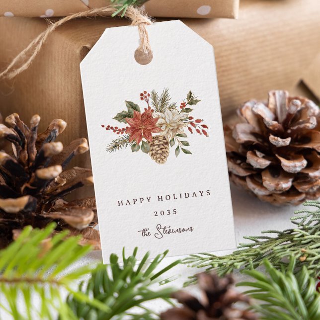 Eleganter Weihnachtsfeiertag Geschenkanhänger (Von Creator hochgeladen)