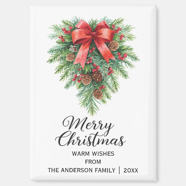 Eleganter Weihnachtsfeiertag Magnet (Vorderseite)