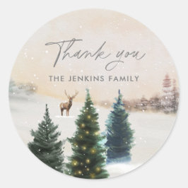 Eleganter Weihnachtsfeiertag Vielen Dank Stickers
