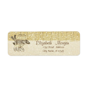 Eleganter Weihnachtsglocke, goldener Glitter