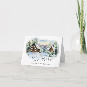 Eleganter Weihnachtsgruß der Unternehmens Tannenba Feiertagskarte