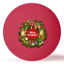 Eleganter Weihnachtskranz Ping Pong Ball