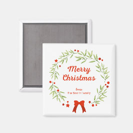 Eleganter Weihnachtskranz und Sterne Magnet