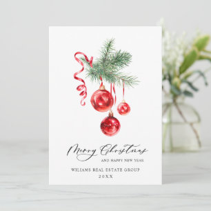 Eleganter Weihnachtsschmuck Firmen-Gruß Feiertagskarte