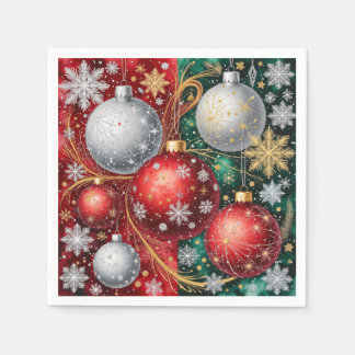 Eleganter Weihnachtsschmuck Serviette