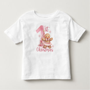 Eleganter Weihnachtsschnee Kleinkind T-shirt