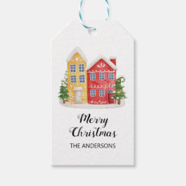 Eleganter Weihnachtsüberweihungstag Geschenkanhänger
