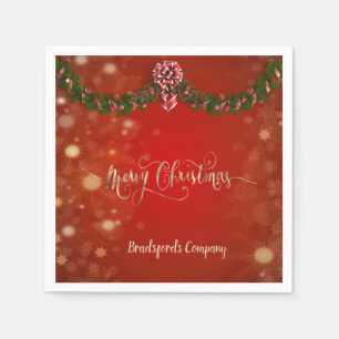 Eleganter Weihnachtsurlaub, Party Serviette