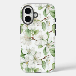 Eleganter weißer Apfelwein iPhone 16 Hülle