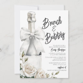Eleganter Weißer Blumenbrunch und Bubbly