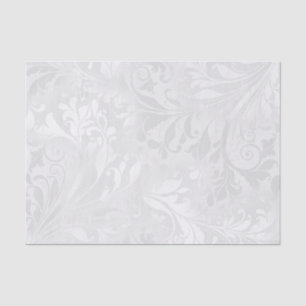 Eleganter weißer Damast Seidenpapier