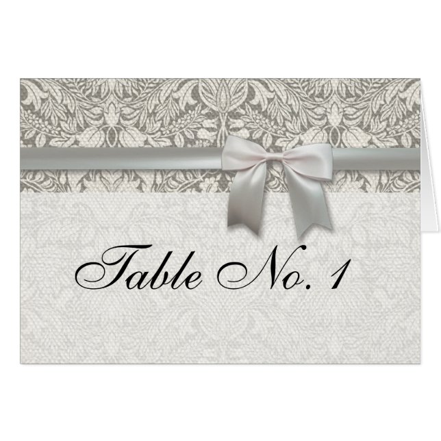 eleganter weißer Damast-Spitzenbrokat (Vorderseite (Horizontal))