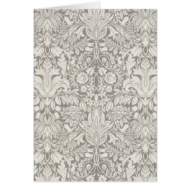 eleganter weißer Damast-Spitzenbrokat (Vorne)