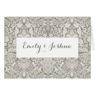 eleganter weißer Damast-Spitzenbrokat