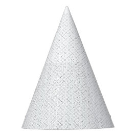 Eleganter weißer geometrischer Geburtstagshut Partyhütchen