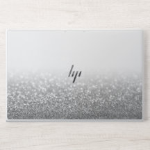 Eleganter weißer Glitzer HP Laptop Skin