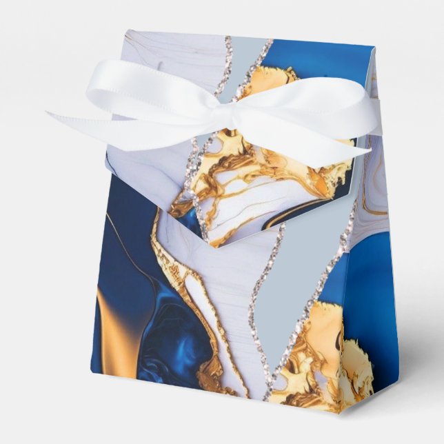 Eleganter, weißer Goldmarmor Geschenkschachtel (Vorderseite)