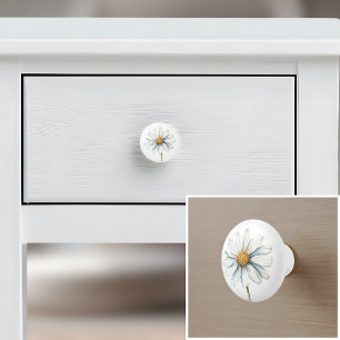 Eleganter weißer Hof Keramikknauf
