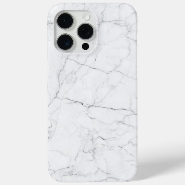 Eleganter weißer Marmor  Case-Mate iPhone Hülle (Rückseite)