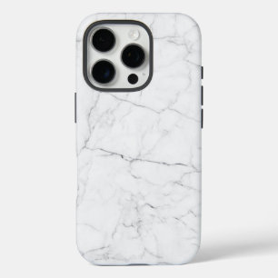 Eleganter weißer Marmor iPhone 16 Pro Hülle