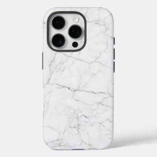 Eleganter weißer Marmor iPhone 16 Pro Hülle