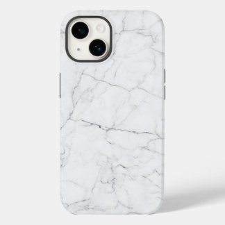 Eleganter weißer Marmor Case-Mate iPhone 14 Hülle