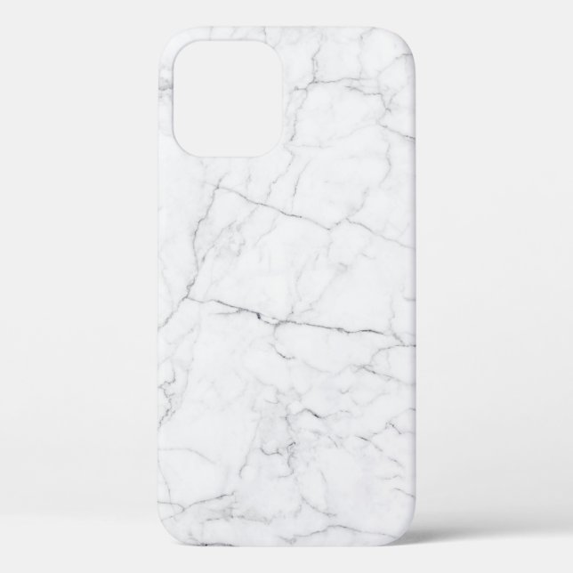 Eleganter weißer Marmor  Case-Mate iPhone Hülle (Rückseite)