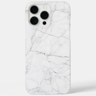 Eleganter weißer Marmor iPhone 16 Pro Max Hülle