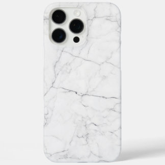 Eleganter weißer Marmor iPhone 16 Pro Max Hülle