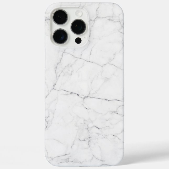 Eleganter weißer Marmor  Case-Mate iPhone Hülle (Rückseite)
