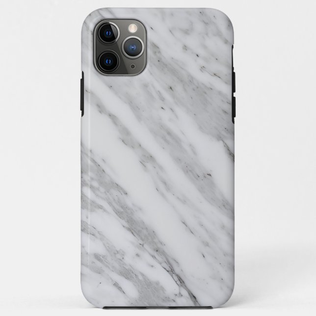 Eleganter weißer Marmor Case-Mate iPhone Hülle (Rückseite)