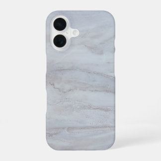 Eleganter weißer Marmor iPhone 16 Hülle