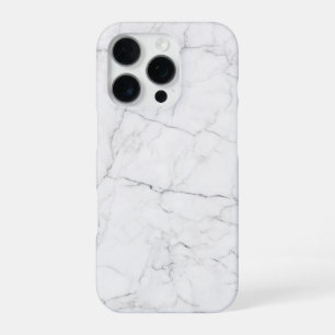 Eleganter weißer Marmor iPhone 16 Pro Hülle
