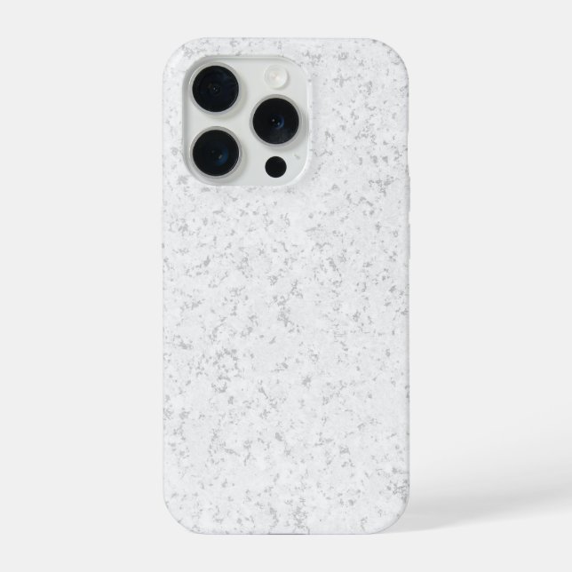 Eleganter weißer Marmor  iPhone Hülle (Rückseite)