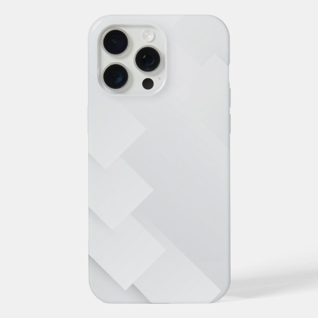 Eleganter weißer Marmor iPhone Hülle (Rückseite)