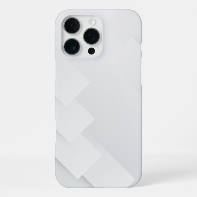 Eleganter weißer Marmor  iPhone Hülle (Rückseite)