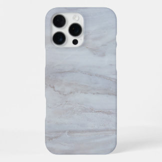Eleganter weißer Marmor iPhone 16 Pro Max Hülle