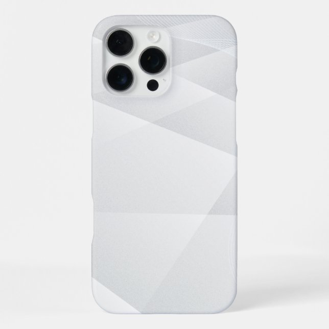 Eleganter weißer Marmor iPhone Hülle (Rückseite)