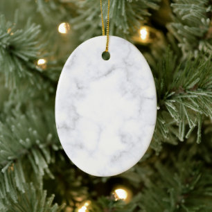 Eleganter weißer Marmor modern Keramik Ornament