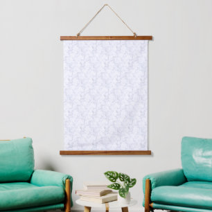 Eleganter weißer Marmor modern Wandteppich Mit Holzrahmen