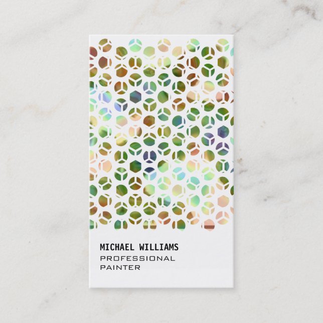 ELEGANTER WEISSER PROFESSIONELLER EINFACHES GOLD VISITENKARTE (Vorderseite)