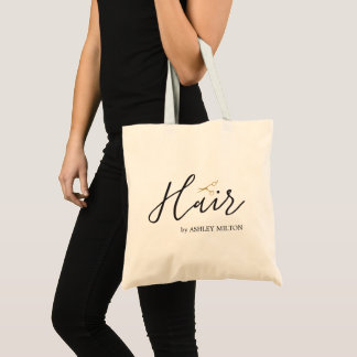 Eleganter, weißer Schere Haarstil Tragetasche