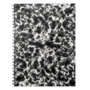 Eleganter weißer schwarzer Marmor Notizblock