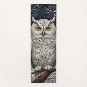 Eleganter, weißer Uhwald Yogamatte